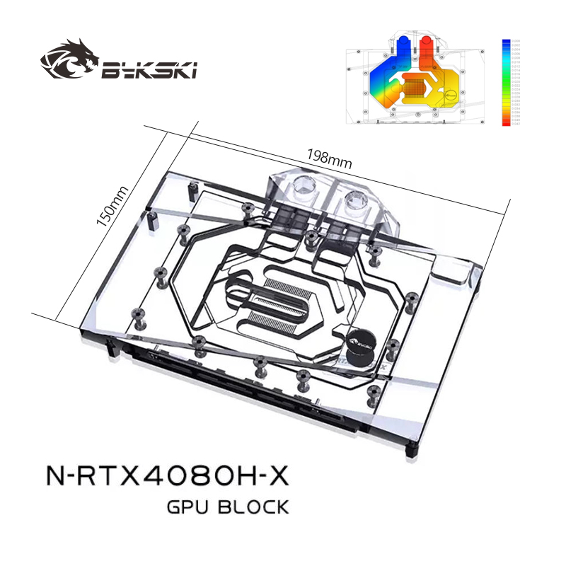 Bykski GPU Water Block for NVI - огляд і ціна Rtx 4080 Water Cooling Block