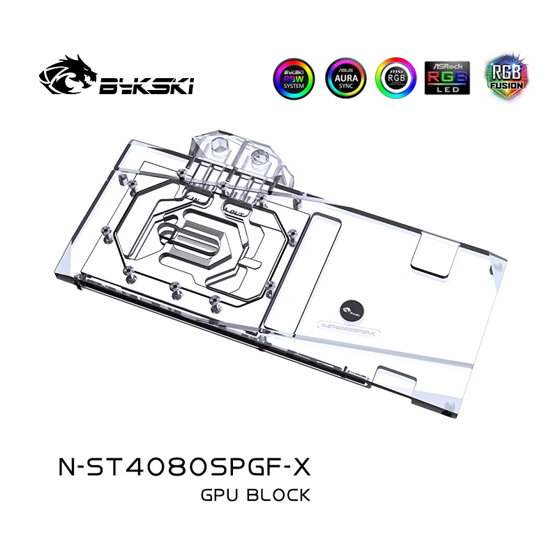 Bykski N-ST4080SPGF-X GPU Bloc - огляд і ціна Rtx 4080 Water Cooling Block